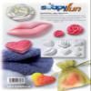 Soap Mold: Hearts, Rose, Cow view 1