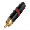 VELLEMAN NYS373-2 Neutrik RCA Plug, Gold-Plated Contacts, Red view 2