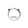 Axing BAK 200-80 BK Class A Coaxial Cable with IEC Plug and Socket, 2 m, White view 1