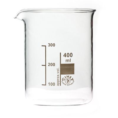 SIMAX Low-Form Beaker, 400 mL, Graduated, with Spout