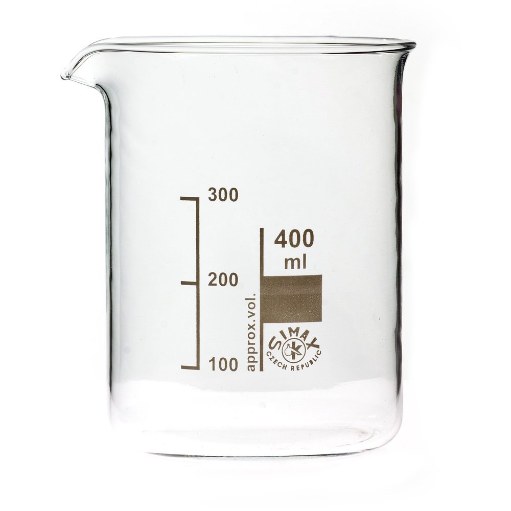 SIMAX Low-Form Beaker, 400 mL, Graduated, with Spout