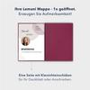 5 Lemani IMAGE 3-Part Application Folders, Bordeaux, with 2 Clamping Rails view 3