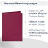 5 Lemani IMAGE 3-Part Application Folders, Bordeaux, with 2 Clamping Rails view 4