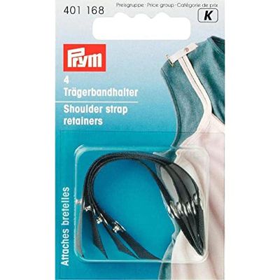PRYM 401168 Strap Holders, 4-Pack, Black