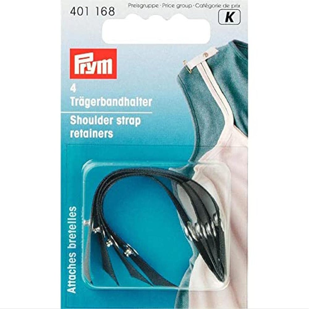PRYM 401168 Strap Holders, 4-Pack, Black