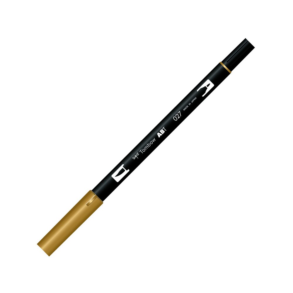 Tombow ABT-027 Dual Brush Pen, Dark Ochre