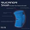 Rucanor Smash Knee Pads, 2-Pack, Sports Knee Protection with Side-Impact System, Polyester, Unisex, XL, Blue view 3