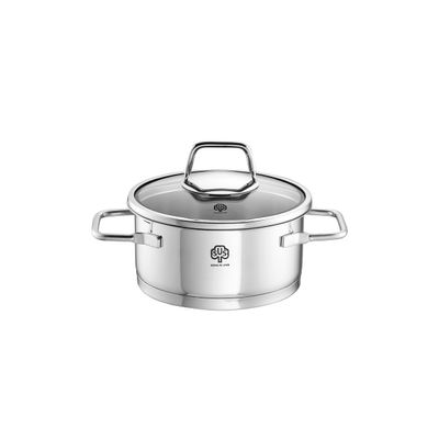 Schulte-Ufer Wega Roasting Pot, Stainless Steel, 16 cm, Silver