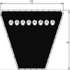 Classic V-Belt DIN 2215, Z 10x6, Li 460 mm, Z18 view 2