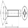 Countersunk Screw DIN 965 / ISO 7046, M5 x 40, Zinc-Plated Steel 4.8 view 2