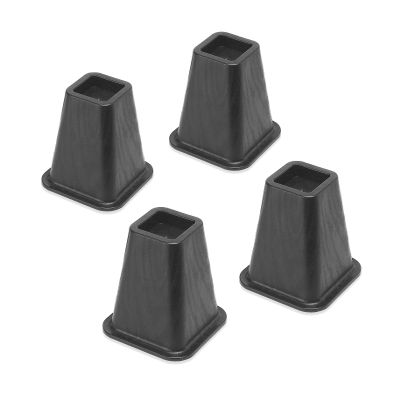 Whitmor Bed Risers, Black (Set of 4)