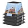 Whitmor Bed Risers, Black (Set of 4) view 4