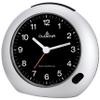 DUGENA Quartz Alarm Clock 4460384, Black, Silent, with Alarm Hand, Snooze, Dial Illumination and Crescendo Alarm view 1