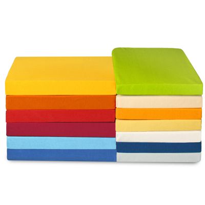 CelinaTex High-Line Kids Fitted Sheet, 60 x 120–70 x 140 cm, Light Blue, Mako Cotton Jersey, 180 g/m²