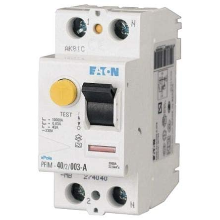 EATON PFIM-25/2/03-A-MW PFIM Residual-Current Circuit Breaker, 2-Pole, 25 A, 300 mA