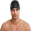 Speedo Unisex Pace Swim Cap | Comfortable Fit, Black, One Size view 1