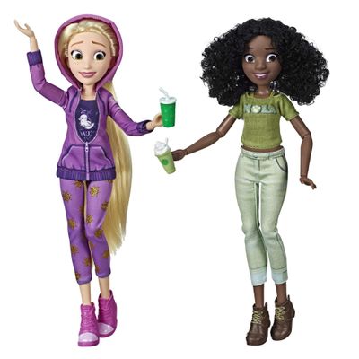 Disney Princess Comfy Squad Rapunzel and Tiana Dolls, Ralph Breaks the Internet Movie, Casual Outfits and Accessories