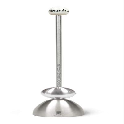 Take2 Germany Clack 99004/29 Egg Topper – Stainless Steel with Ceramic Egg, Good Morning Design, Silver