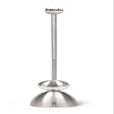 Take2 Germany Clack 99004/29 Egg Topper – Stainless Steel with Ceramic Egg, Good Morning Design, Silver