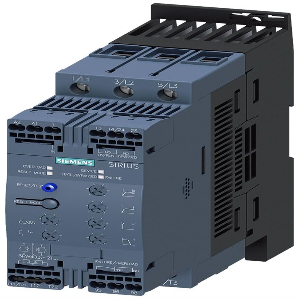 Siemens 3RW Soft Starter, 480 V AC, 3-Phase, 22 kW