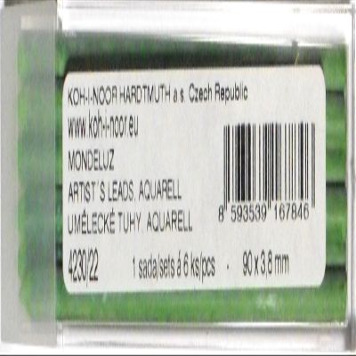 Koh-I-Noor Mondeluz Watercolor Leads, Yellowish Green, 3.8 mm x 90 mm
