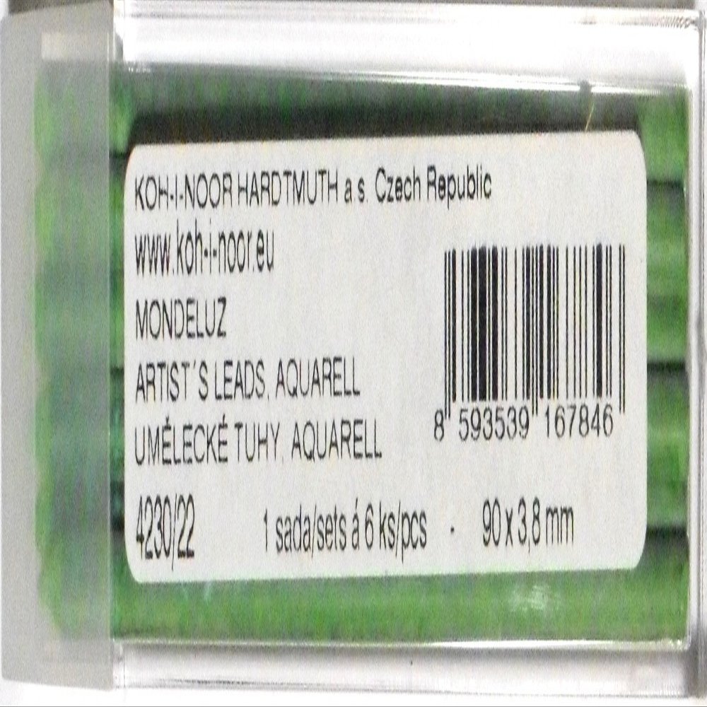 Koh-I-Noor Mondeluz Watercolor Leads, Yellowish Green, 3.8 mm x 90 mm