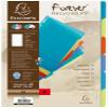 Exacompta 2706E Premium A4 Dividers, 25-Pack, 6-Part, Recycled PP view 1