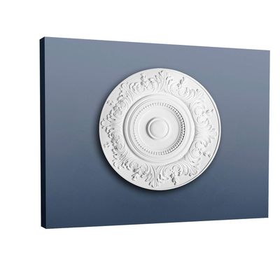 Orac Rosette R17, 47 cm x 3.5 cm, Primed Polyurethane Rigid Foam