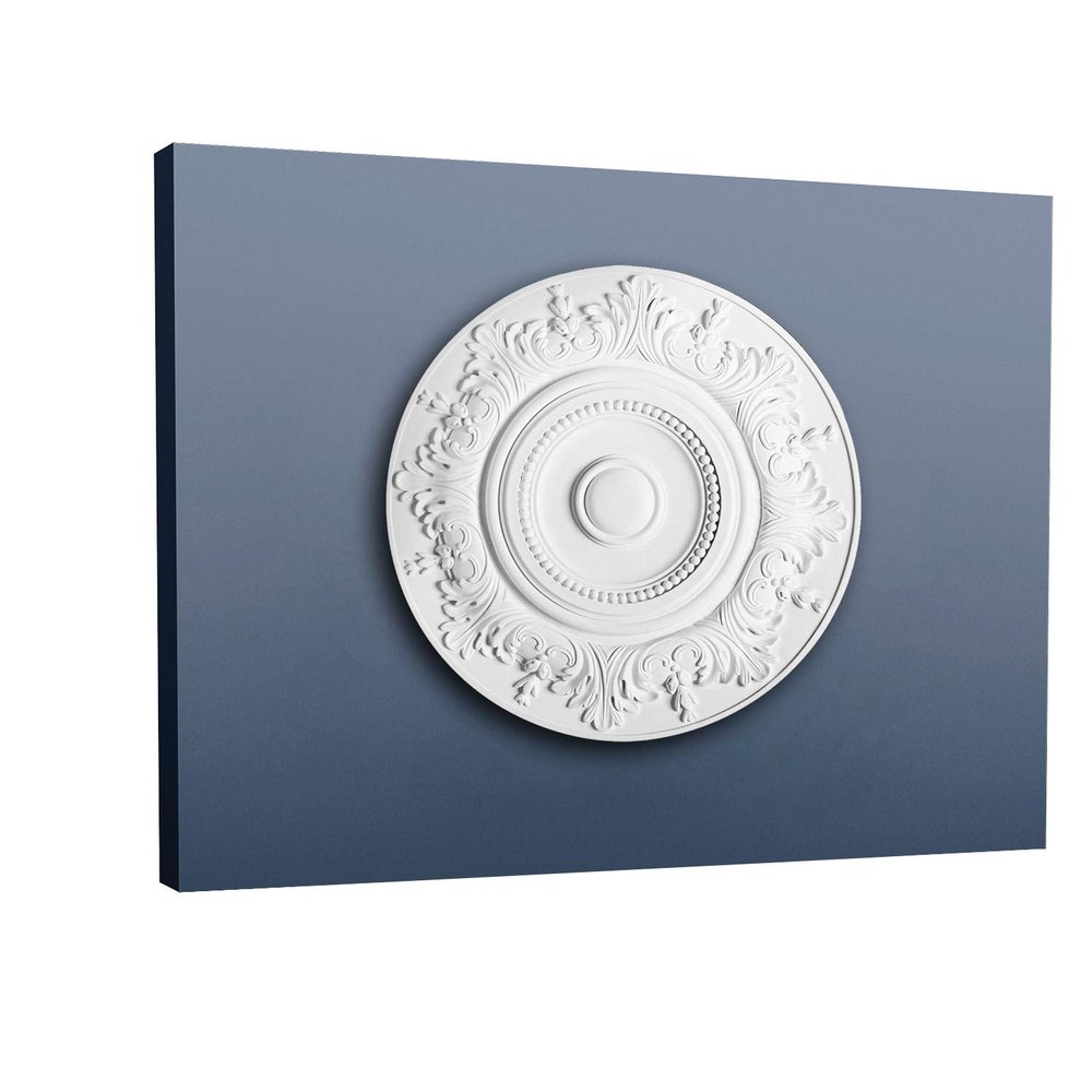 Orac Rosette R17, 47 cm x 3.5 cm, Primed Polyurethane Rigid Foam
