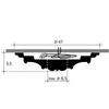 Orac Rosette R17, 47 cm x 3.5 cm, Primed Polyurethane Rigid Foam view 3