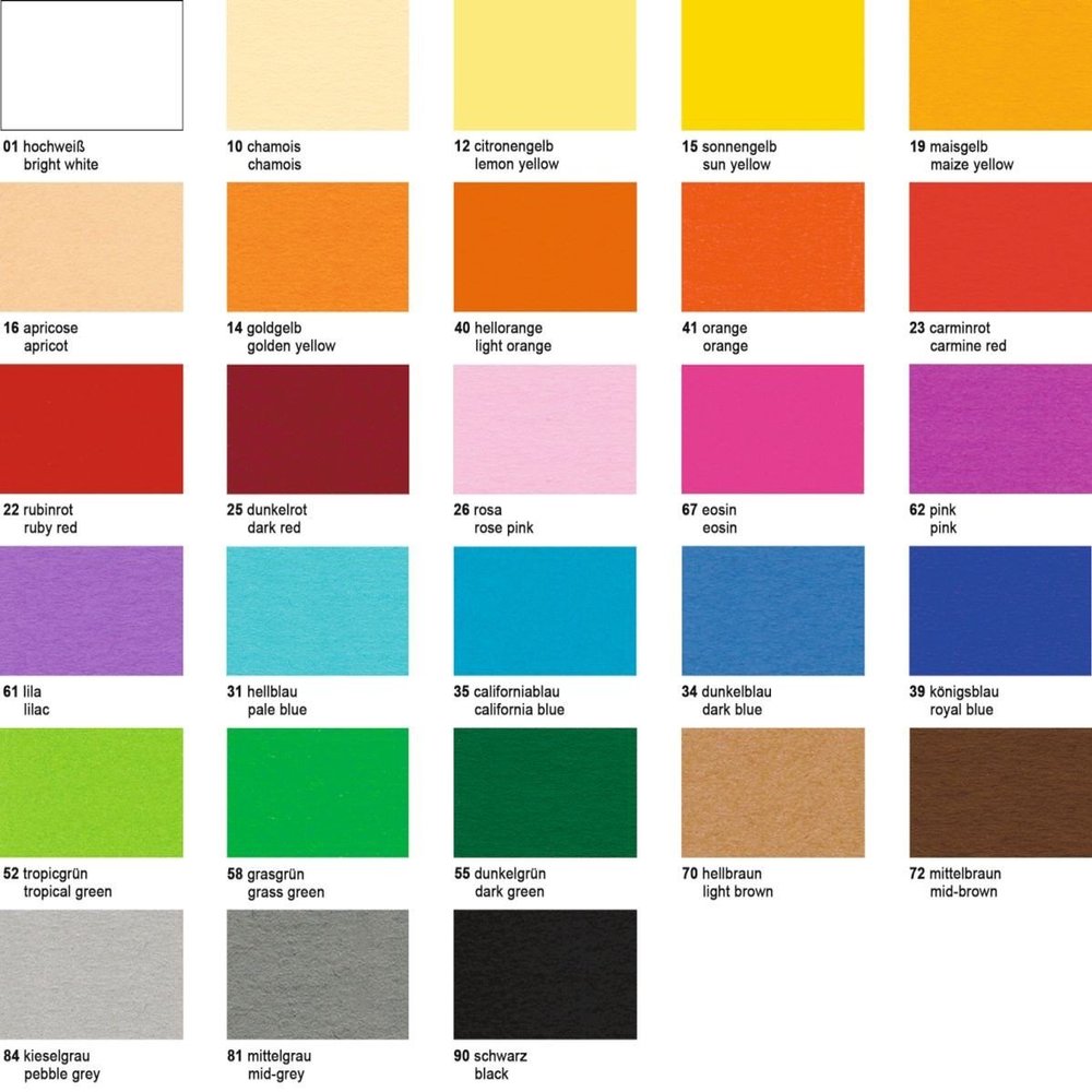 URSUS Construction Paper, 220 gsm, A4, 100 Sheets, Citron Yellow