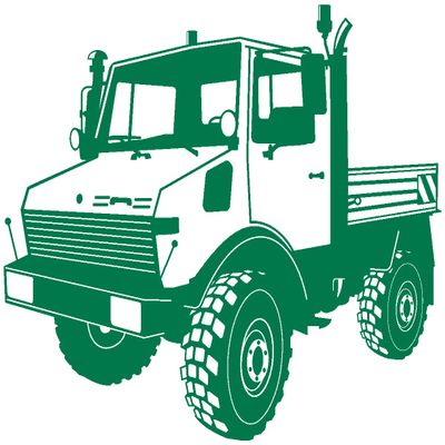 Samunshi Off-Road Truck Wall Decal, 30 x 25 cm, Green