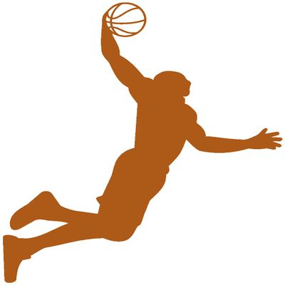Samunshi Basketball Slam Dunk Wall Decal, 52 x 65 cm, Hazelnut Brown