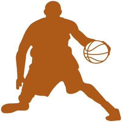 Samunshi Basketball Player Wall Decal, 50 x 55 cm, Hazel Brown