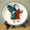 BANBERRY DESIGNS Folding Wooden Plate Stands, Mahogany Finish, 22.9 cm, Set of 2 view 4