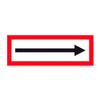 Betriebsausstattung24 Directional Arrow Sign - Embossed Aluminum, 29.7 x 10.5 cm, DIN 4066 (D2), Fire Department view 1