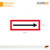 Betriebsausstattung24 Directional Arrow Sign - Embossed Aluminum, 29.7 x 10.5 cm, DIN 4066 (D2), Fire Department view 2