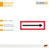 Betriebsausstattung24 Directional Arrow Sign - Embossed Aluminum, 29.7 x 10.5 cm, DIN 4066 (D2), Fire Department view 3