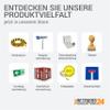 Betriebsausstattung24 Warning Sign: Flashover Voltage Hazard, Embossed Aluminum, 100 mm view 4