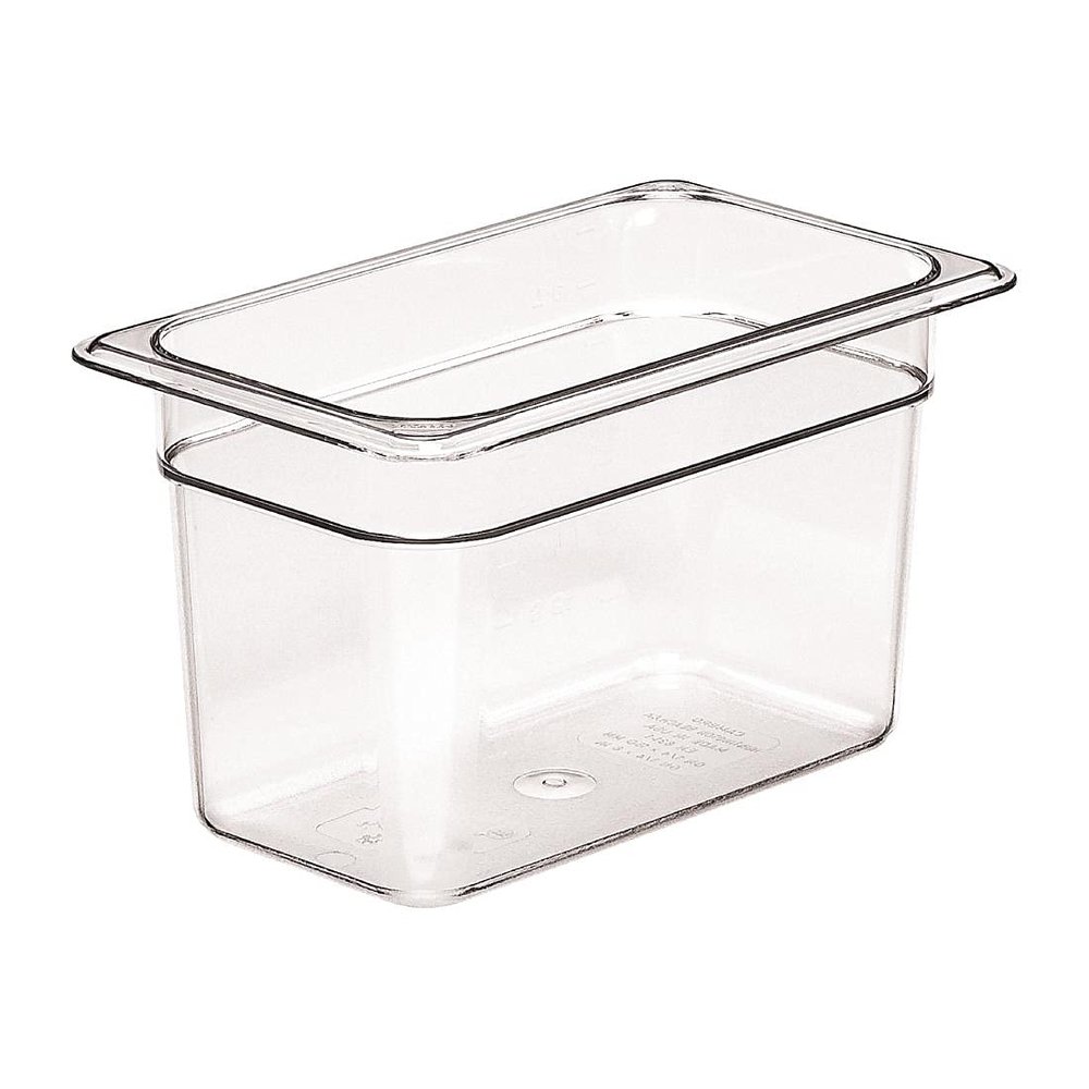 Cambro GN 1/4 Clear Polycarbonate Food Pan, 150 mm, 3.6 L