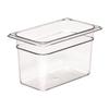 Cambro GN 1/4 Clear Polycarbonate Food Pan, 150 mm, 3.6 L view 1