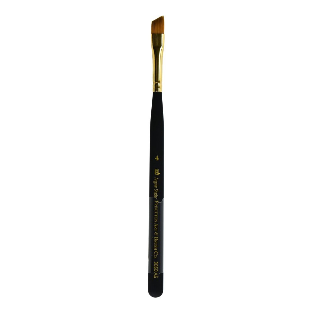 Princeton 3050 Mini Synthetic Angled Brush, Size 4
