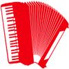 Samunshi Accordion Wall Decal 40 x 28 cm, Light Red view 1