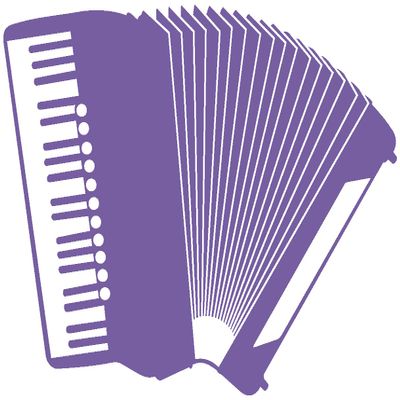 Samunshi Accordion Wall Decal, 60 x 42 cm, Lavender