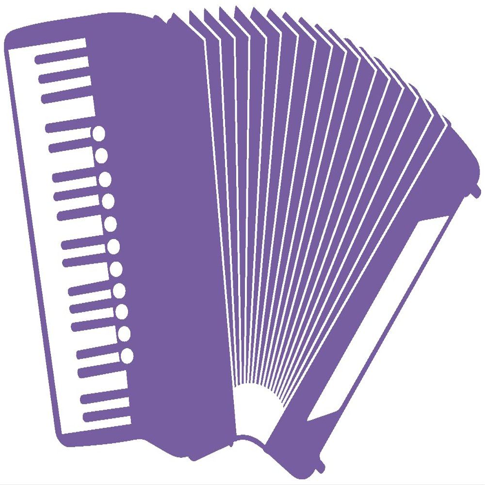 Samunshi Accordion Wall Decal, 60 x 42 cm, Lavender