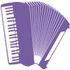 Samunshi Accordion Wall Decal, 60 x 42 cm, Lavender view 1