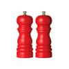 Premier Housewares Salt and Pepper Mill Set, 14.2 cm, High-Gloss Red view 1