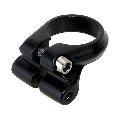 Classic Cycle 31.8 mm Aluminum Seatpost Clamp, Black, with Rack Mount