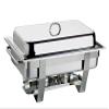 Set of 2 9 L Stainless Steel Chafing Dishes, incl. 2 GN 1/1 Food Warmers view 1