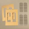 Auhagen 80603.0 - Walls 2325A, Industrial Window E, 94 x 86 mm, Yellow view 1